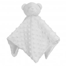 BC34-W: White Dimple Bear Comforter